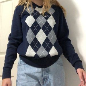 Tommy hilifiger argyle sweater!